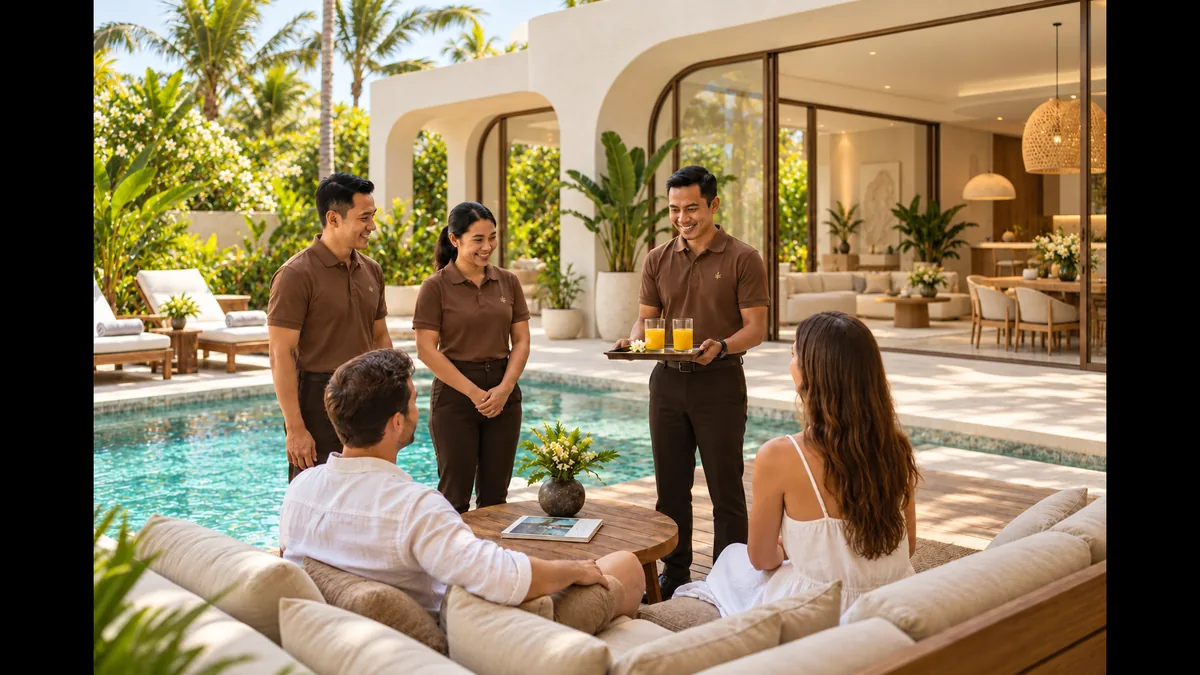 Gestión del alquiler de una villa de lujo de BRIKK en Kuta, Lombok